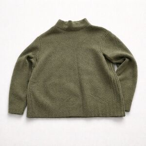 J. Crew Women's OliveGreen Wool Blend Knit Sweater